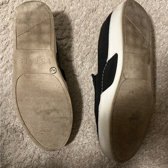 Black nylon slip on sneakers by 1 State - Picture 3 of 4